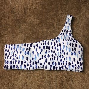 One shoulder bikini top